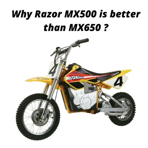 Find Out , Why Razor MX500 is bettervthan MX650 ? .... Read the ...