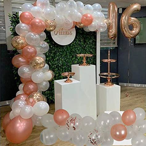 Rose Gold Simple 18th Birthday Decoration Ideas At Home - Pin By ...