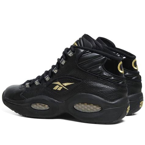 reebok-question-mid-nye-black-and-gold-allen-iverson-basketball-shoes ...