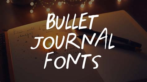 25 Cute Bullet Journal Fonts for Creating Stylized and Customized Pages ...