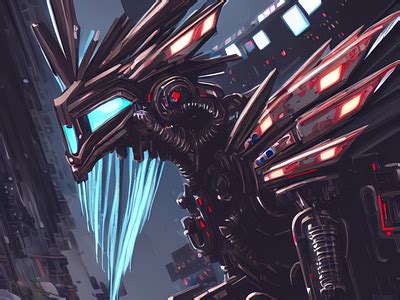 Cyberpunk Dragon by Cody Claus on Dribbble