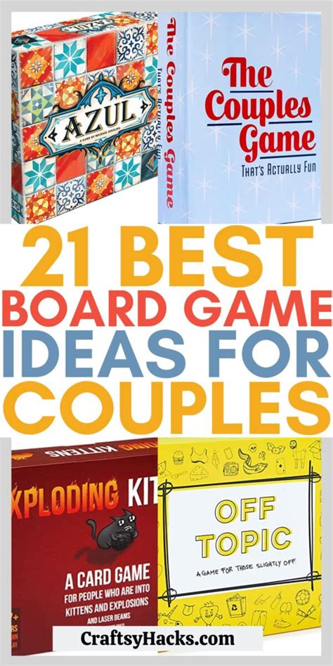 21 Best Board Games for Couples Date Night - Craftsy Hacks