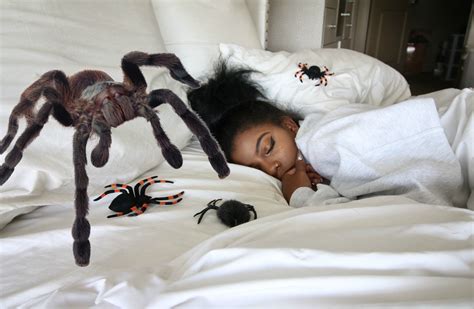 Pulled this spider prank and now I don't think De'arra will ever fall asleep… | Spider prank ...