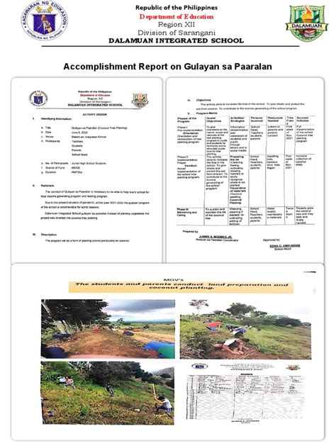 ACTIVITY DESIGN FOR Gulayan Sa Paaralan | PDF | Coconut | Natural ...