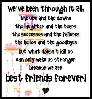 We've been through it all and only in middle school | Friends quotes ...