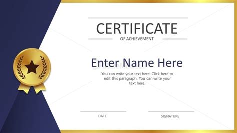 Free Certificate PPT Template for Presentation - SlideModel