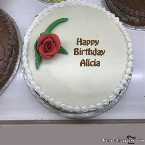 Happy Birthday Alicia Cakes, Cards, Wishes