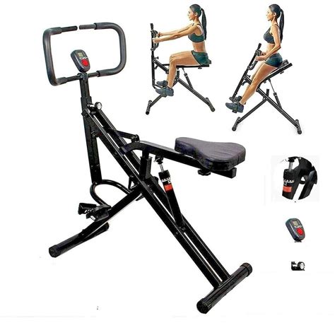 Power Rider Total Crunch Ab Core Abdominal Trainer Crunch Stomach Exerciser Machine Squat Glutes ...