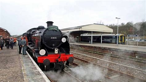 1920's steam locomotive hauls train on mainline for the first time in ...