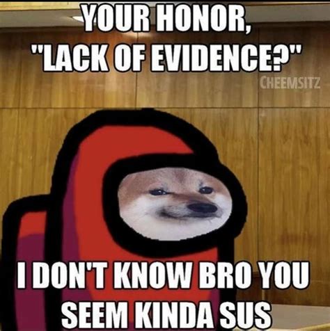 Your honor, Lack of evidence? | Sus | Know Your Meme