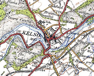 History of Kelso, in Scottish Borders and Roxburghshire | Map and ...