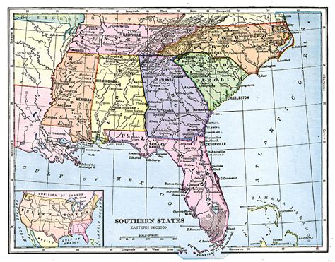 Southeastern States Map