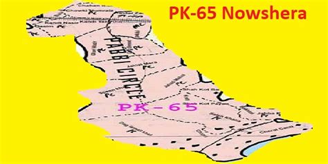 PK-65 Nowshera Area, Map, Candidates and Result