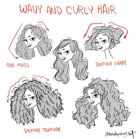 How To Draw Long Curly Hair - Headassistance3