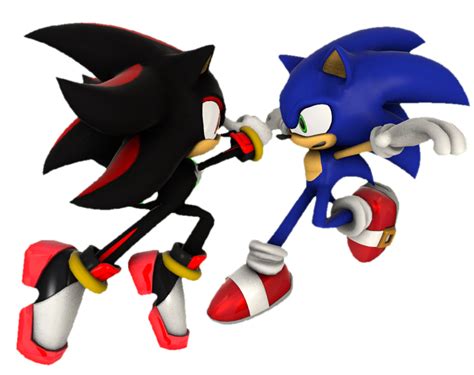 Sonic and Shadow Fighting by TransparentJiggly64 on DeviantArt