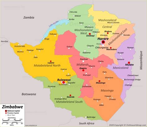 Zimbabwe Map | Maps of Zimbabwe