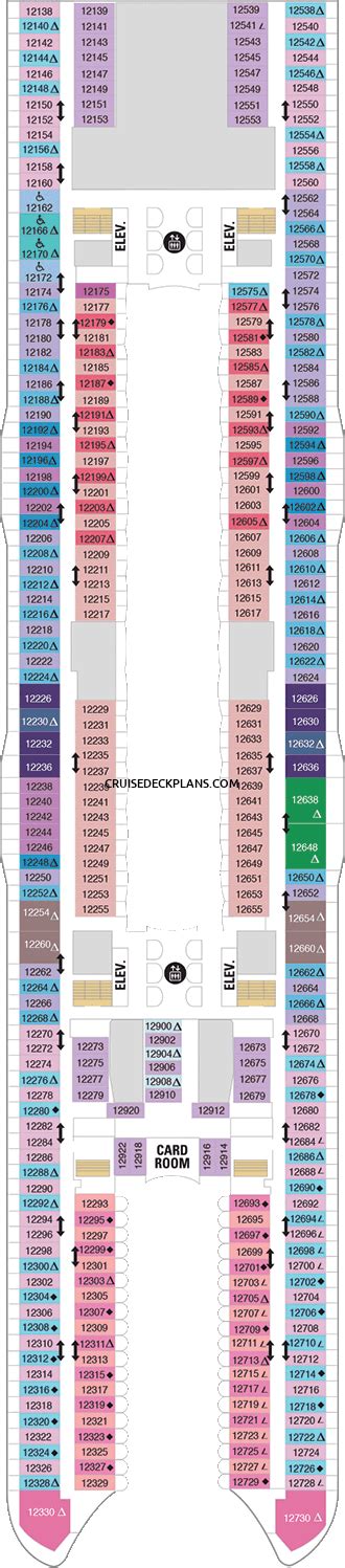 Oasis of the Seas Deck 12 Deck Plan Tour