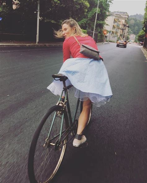 When the dress is not perfectly suitable with the bike... but the ...