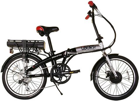Swifty Liberte Folding Electric Bike - Black - Folding Bikes 4U - Folding Bikes 4U
