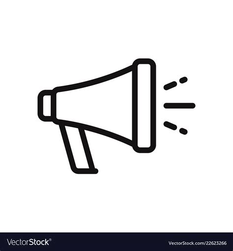 Megaphone icon Royalty Free Vector Image - VectorStock