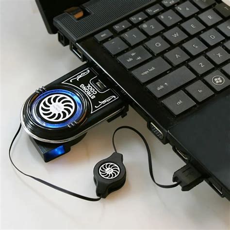 USB Portable Mini Laptop Cooling Fan External Exhaust Heatsink Use for Laptop-in Fans from Home ...