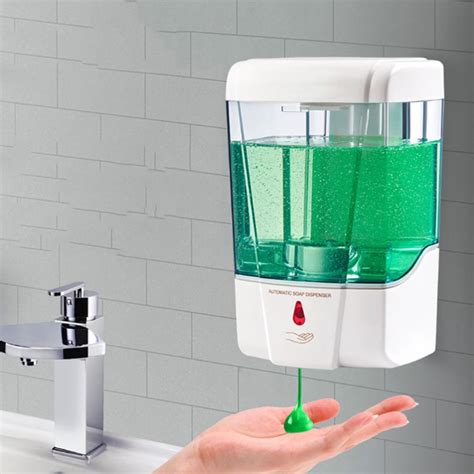 Hand Free Soap Dispenser Electric Automatic Soap Dispenser Touchless Wall Mounted for Bathroom ...