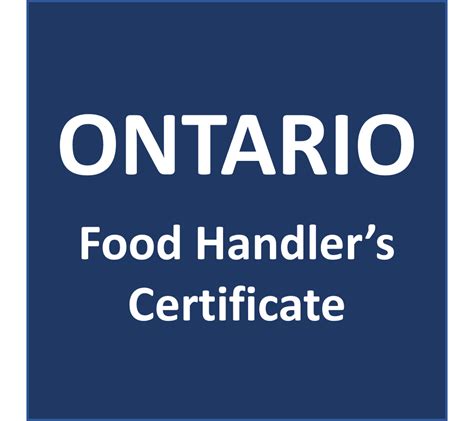 ONTARIO: Ontario Food Handler Certification - Train Food Safety