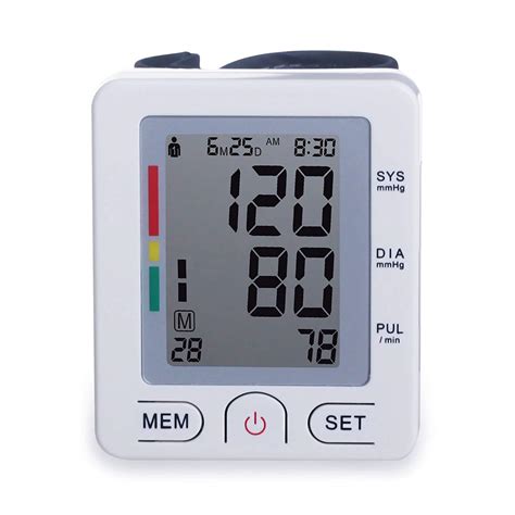 Amazon.com: Digital Wrist Blood Pressure Monitor Automatic Heart Rate Detection Heartbeat BP ...