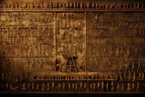 Premium Photo | Ancient Egyptian Hieroglyphs and Artifacts Generative AI