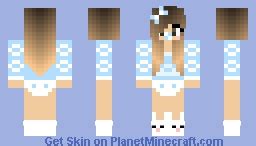 Cute Girl Baby (Blue) Minecraft Skin