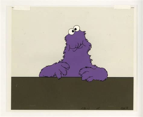 Sesame Street Cookie Monster Production Cel - ID: jansesame22267 | Van ...