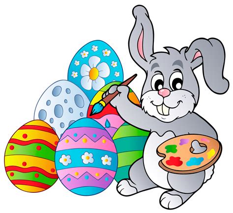 Transparent Easter Bunny with Eggs PNG Clipart Picture | Easter bunny pictures, Easter bunny ...