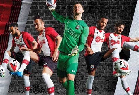 New Saints FC Kits 2017-18 | Under Armour Southampton Home & Away ...