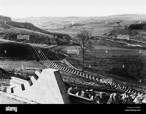 GERMANY: SIEGFRIED LINE. /nView of the Siegfried Line (Westwall), Germany's border defenses ...