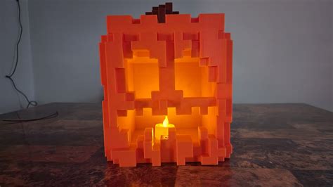 Minecraft Jack-o-lantern - Etsy