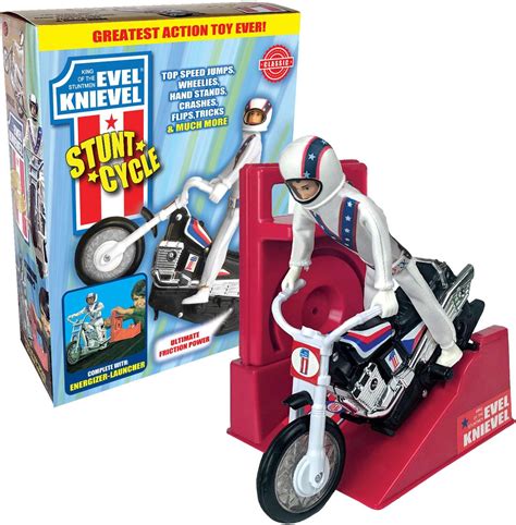 Amazon.com: Evel Knievel Stunt Cycle - The Amazing Wind Up and Go ...