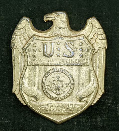 Scarce 1940s-50s United State Naval Intelligence Special Agent Badge #385: Flying Tiger Antiques ...