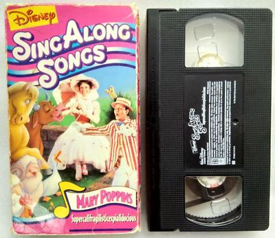 DISNEY SING ALONG Songs: Mary Poppins - VHS - $16.20 - PicClick AU