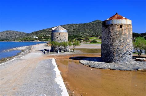 Elounda windmills - Travel Guide for Island Crete, Greece