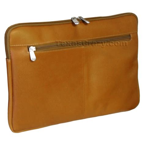 Leather Laptop Sleeve 17 inch size fits larger laptops - Texas Crazy