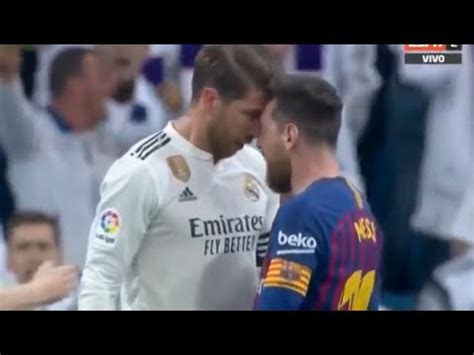 VIDEO: Sergio Ramos vs Lionel Messi Fight El Clasico