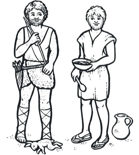 Printable Jacob And Esau Coloring Pages - EmelyaxDyer