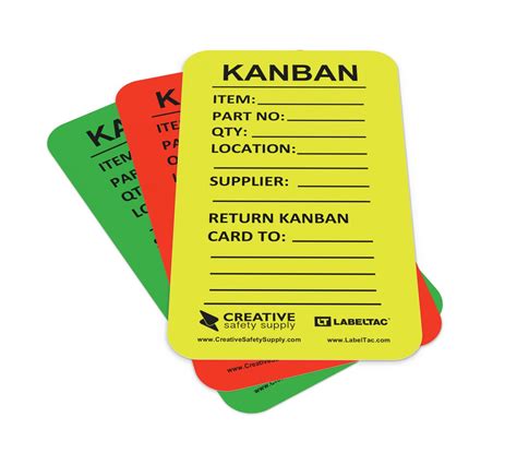 Kanban Bin Cards - Pack of 10 | Creative Safety Supply