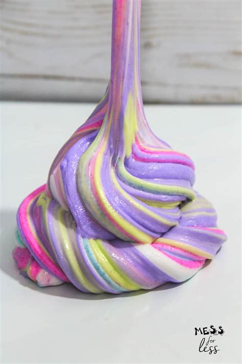 How to Make Unicorn Slime - Mess for Less