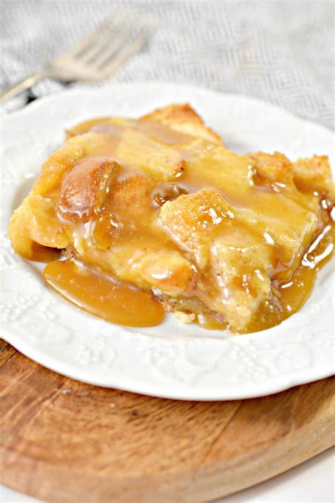 Old Fashioned Bread Pudding with Vanilla Sauce - Sweet Pea's Kitchen