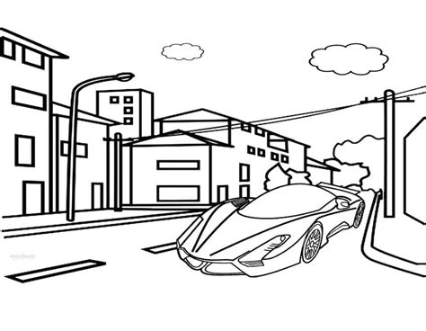 Bugatti Printable coloring page - Download, Print or Color Online for Free