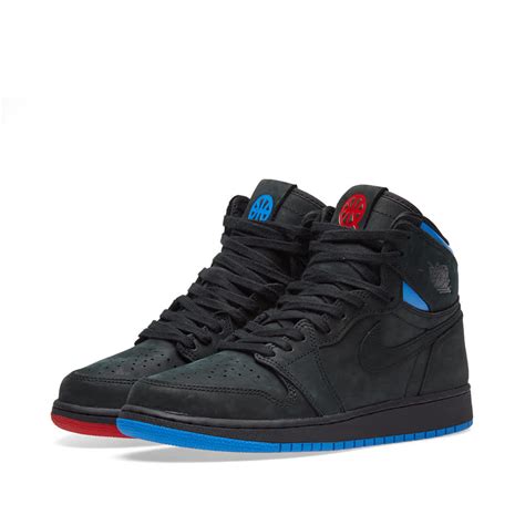 Nike Air Jordan 1 Retro High OG GS Black, Blue & Red | END. (CA)