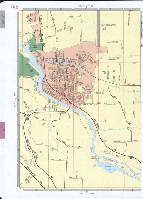 Estacada OR road map