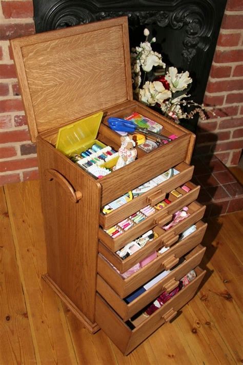 Items similar to Craft and hobby Storage Box for embroidery, sewing, cross stitching, card ...