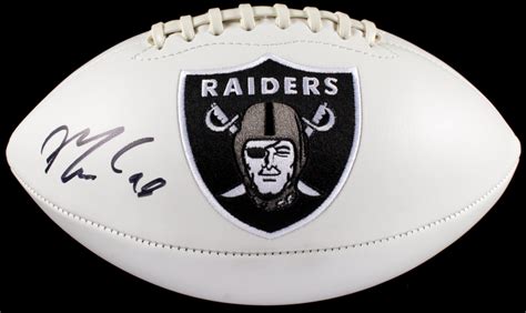 Maxx Crosby Signed Raiders Logo Football (JSA COA) | Pristine Auction